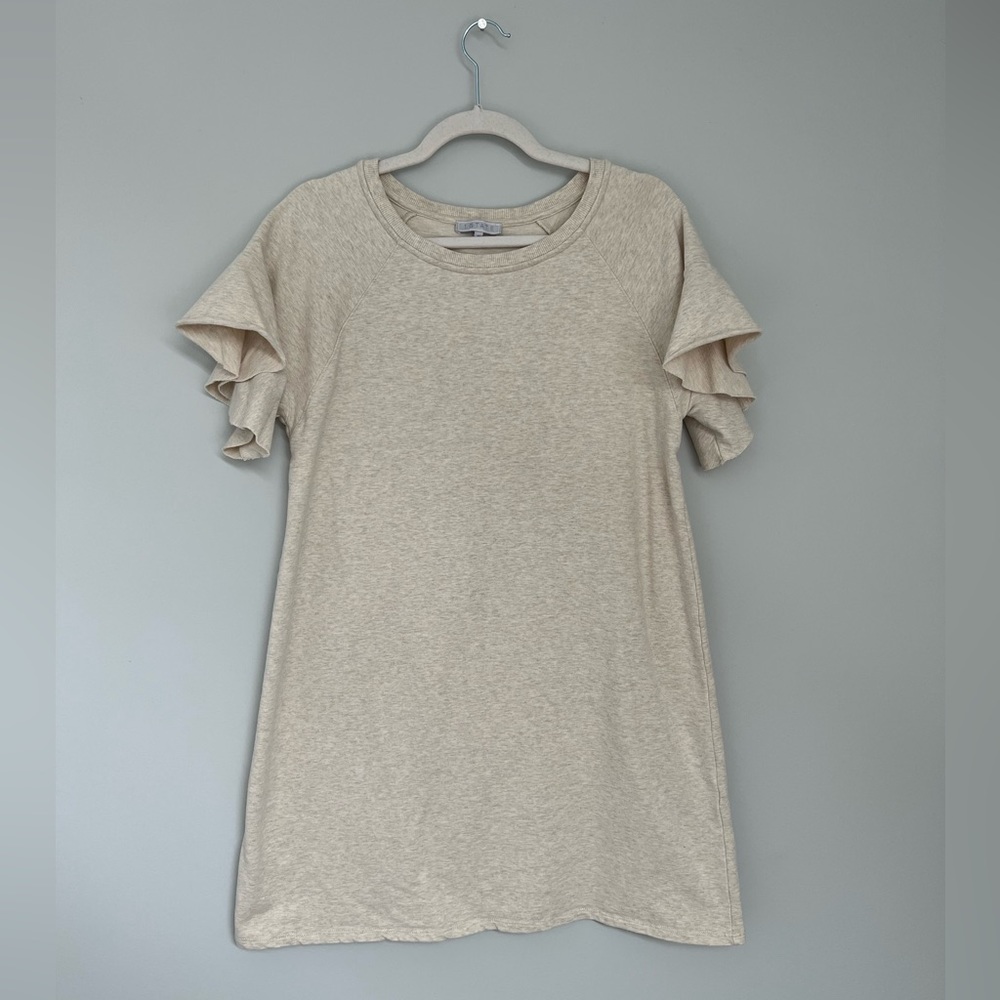 1. State Ruffle Sleeve Shirt Dress